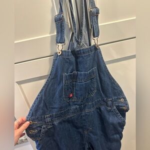 Denim Overalls with Adjustable Straps